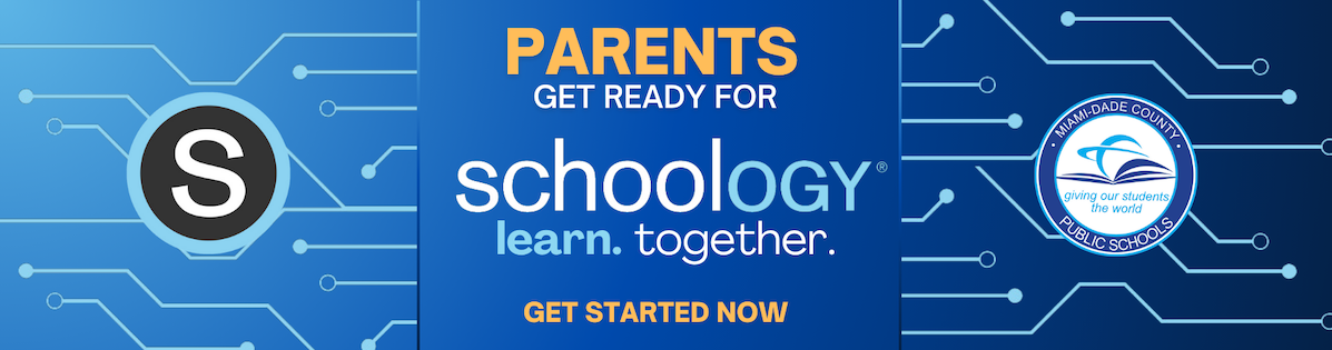 Parents, get ready for schoology. Learn. Together. Get started now