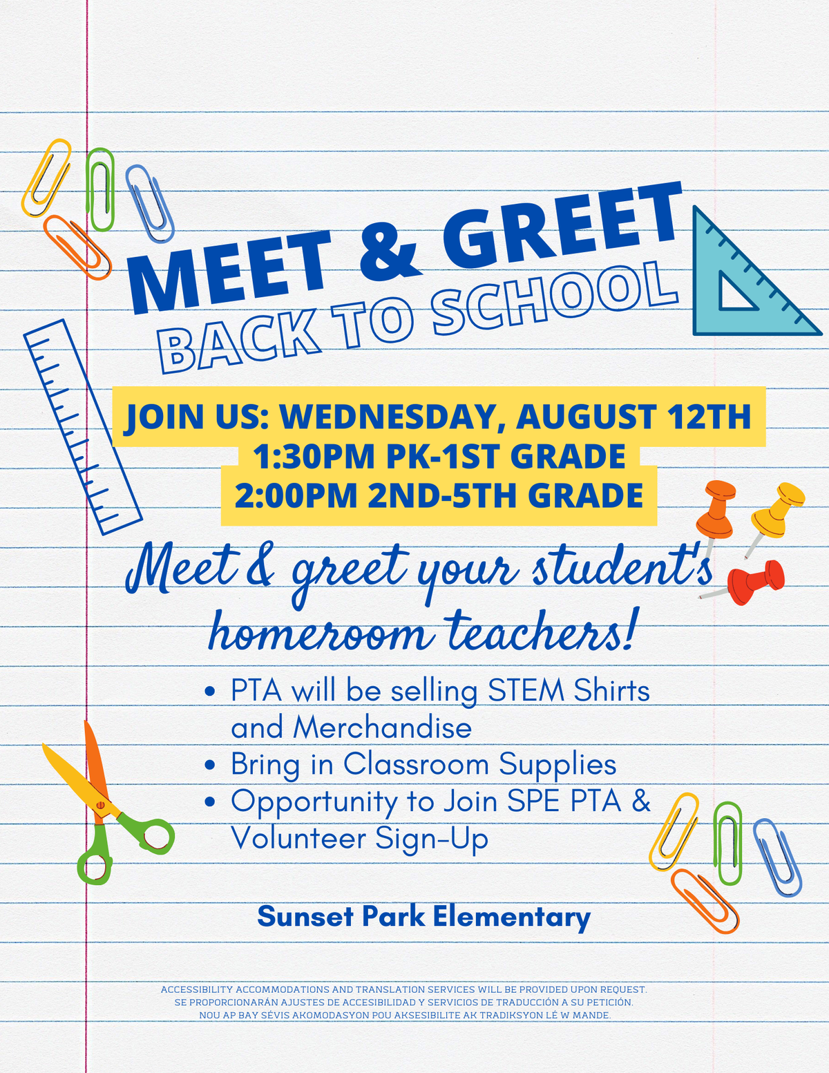 Happenings at Sunset Park Elementary